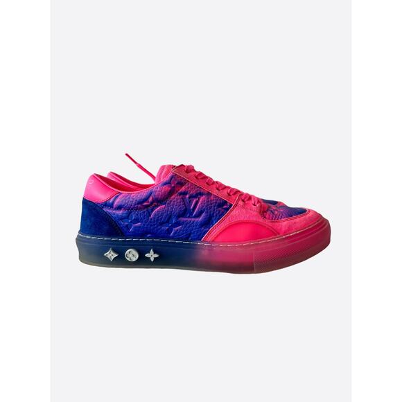 Louis Vuitton Purple & Pink Illusion Monogram Ollie Sneakers